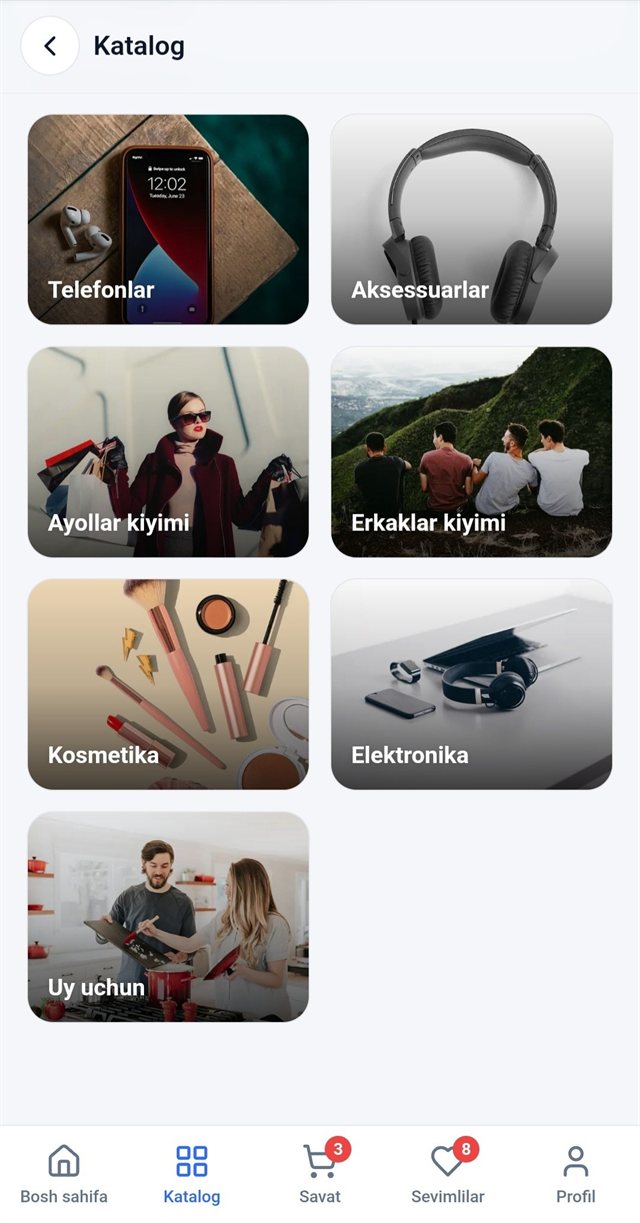 Sellio — Katalog bo'limi